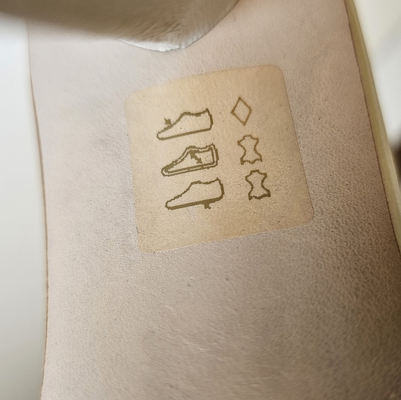 👍NWOT Schutz clear crystal white leather slide on block heal sandals sz 8.5 - Picture 7 of 9